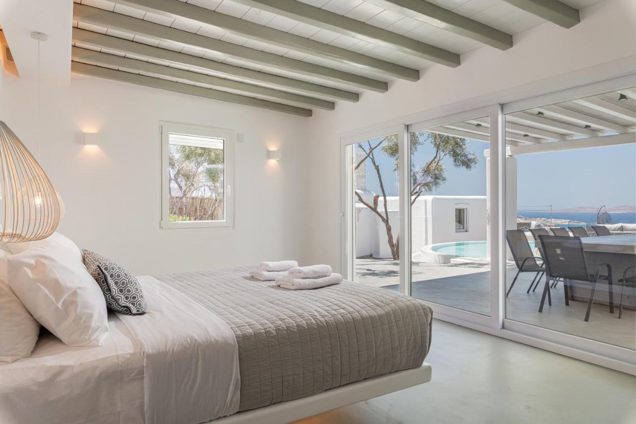 Villa In Mykonos - 6 Bedroom - 1Km From Mykonos Town - Infinity Pool - Sunset View Exteriör bild