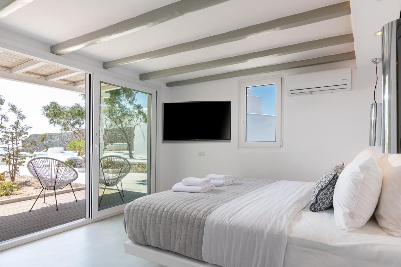 Villa In Mykonos - 6 Bedroom - 1Km From Mykonos Town - Infinity Pool - Sunset View Exteriör bild