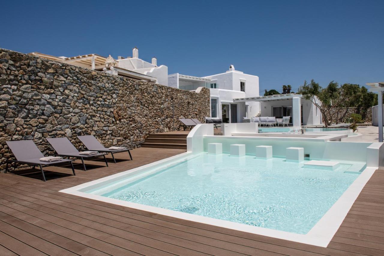 Villa In Mykonos - 6 Bedroom - 1Km From Mykonos Town - Infinity Pool - Sunset View Exteriör bild